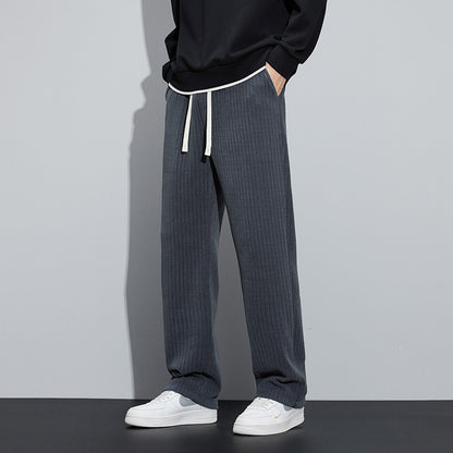 Fleece-lined Thickened Corduroy Pants Men's