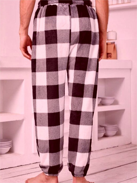 Drawstring Waist Casual Pants Pajamas Trousers