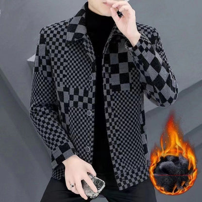 Men's Thick Short Woolen Coat