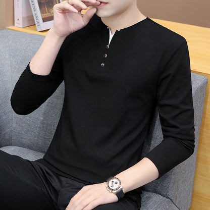 Men's Sweater Top T-shirt Versatile Casual Bottoming Shirt