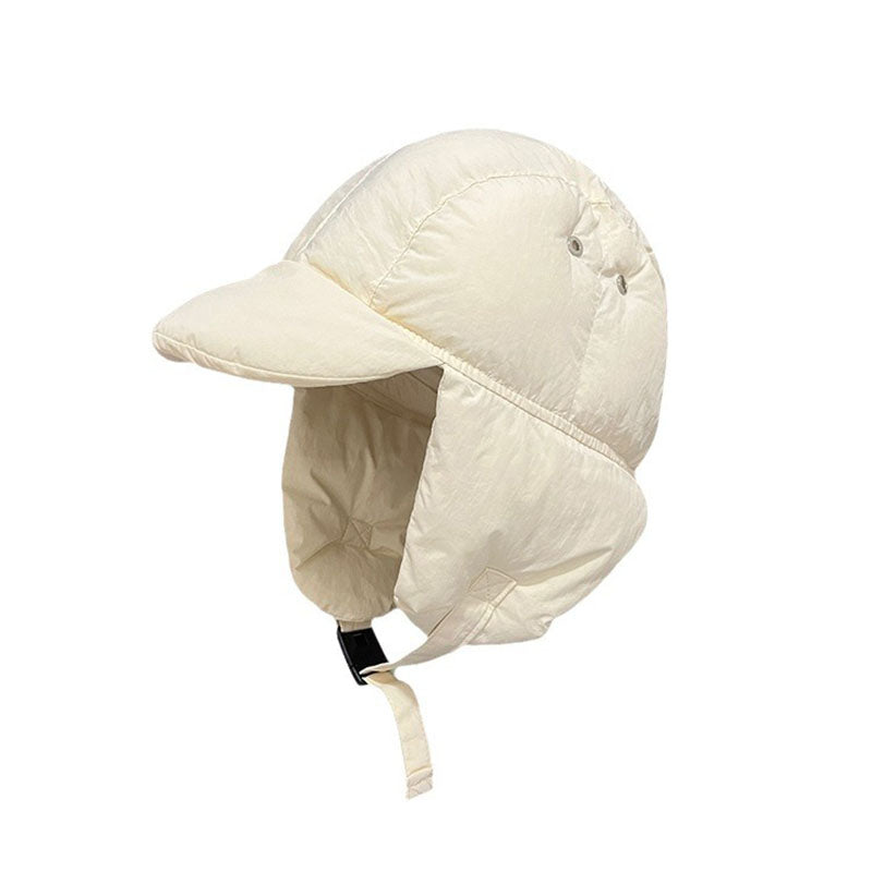 Down Cotton-padded Cap Women's Light Warm Ear Protection