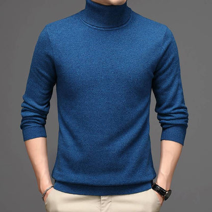 Pure Cashmere Sweater Men's High Neck Thickened Style