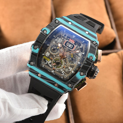 Modern Sports Mechanical Wind Quartz Small Three-plate Craft Watch