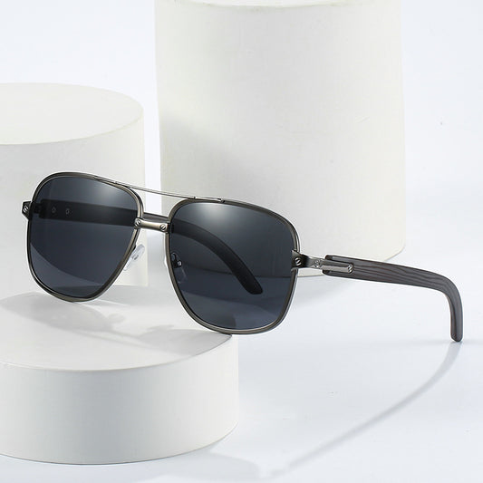 Retro Square Frame Sunglasses Pilot