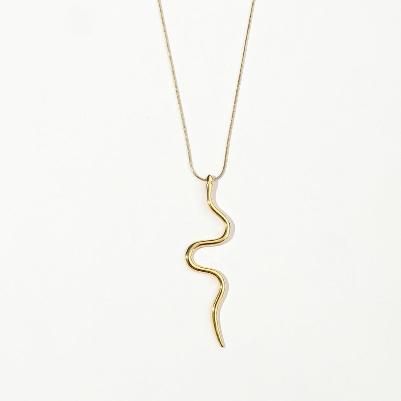 Stainless Steel Simple Personality Snake Necklace