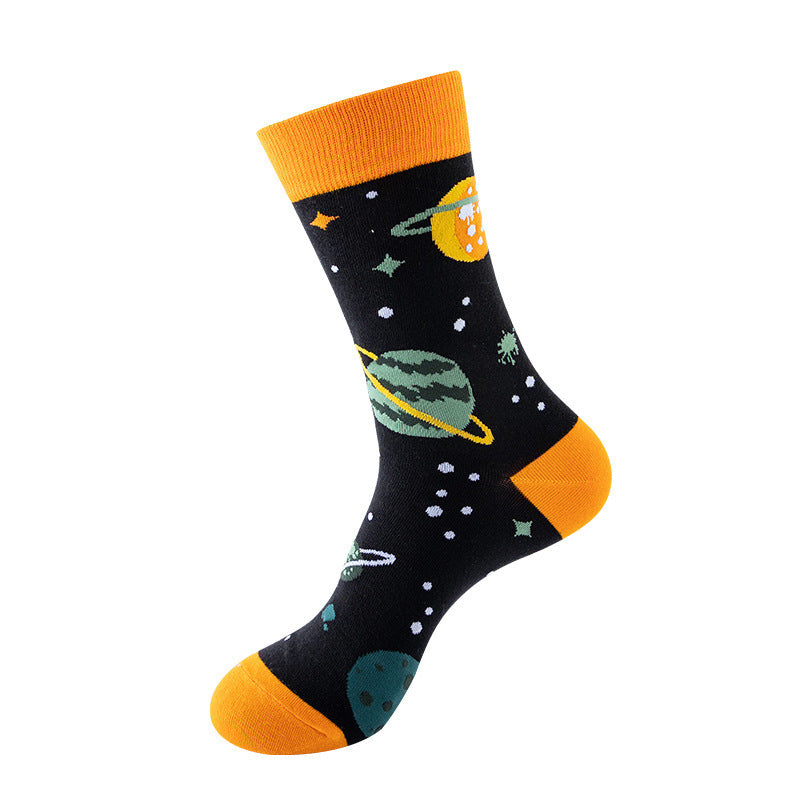 Mid-tube Star Animal Tide Socks