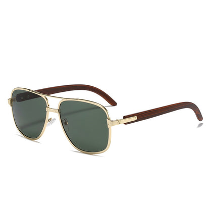 Retro Square Frame Sunglasses Pilot