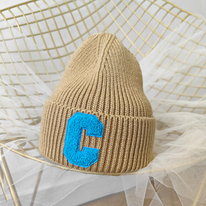 Simple Large C Woolen Cap