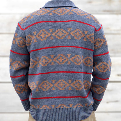 Autumn And Winter Jacquard Sweater Men