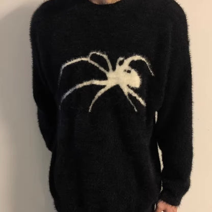 Spider Men's And Women's Loose High-grade Special-interest Design Sweater