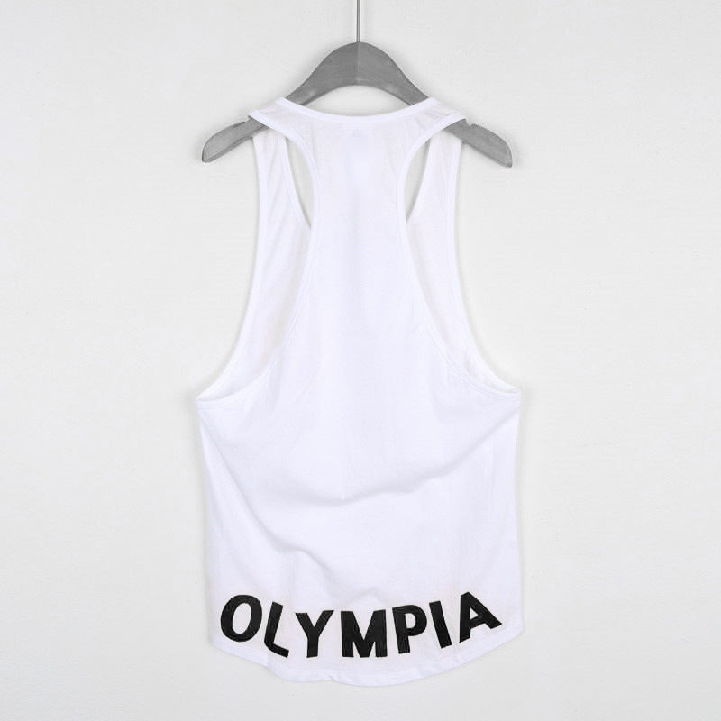 Loose Men's Sports Casual Korean-style Summer Cotton Gym Running Training I-shaped Vest