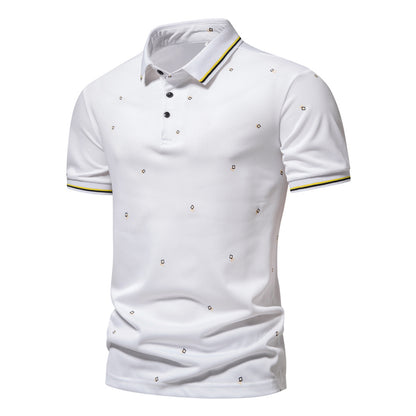 Lapel Short-sleeved T-shirt Men's Summer New Breathable Polo Shirt