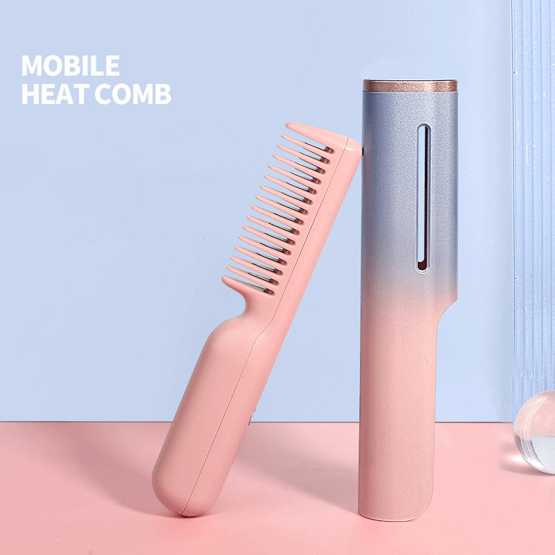 Wireless Charging Straight Hair USB Negative Ion Heating Comb