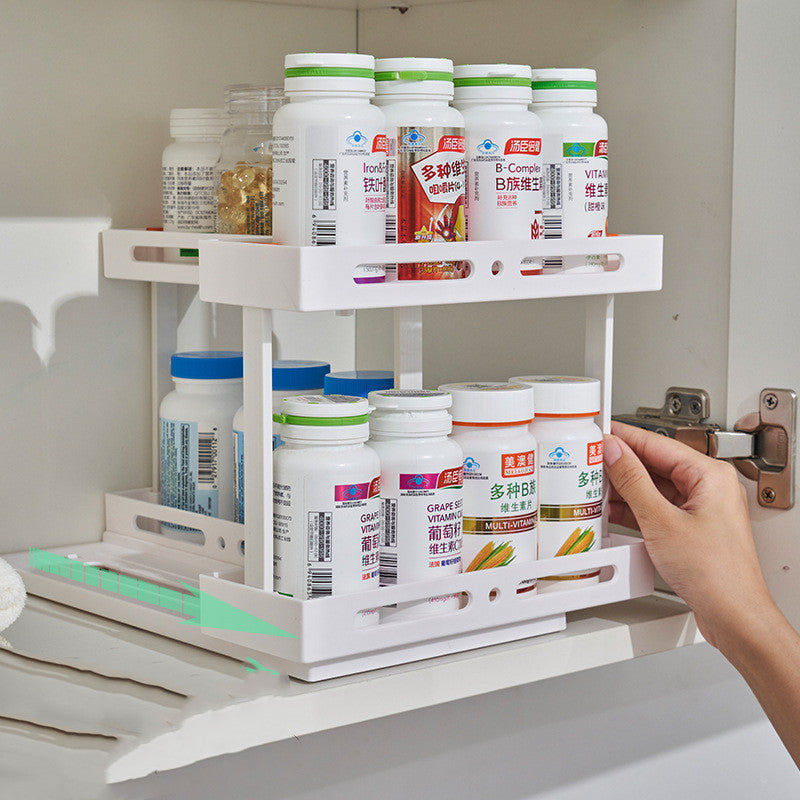 Kitchen Under Sink Drawer Type Spice Rack