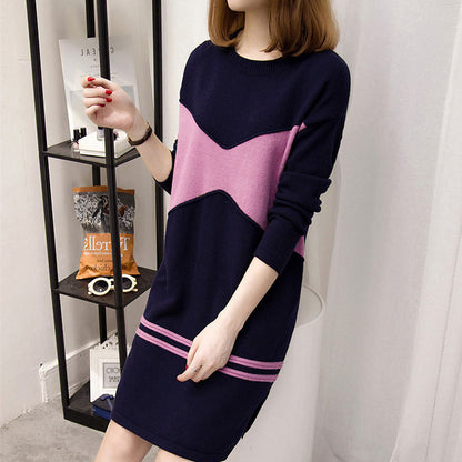 Women's Clothes Autumn And Winter Fashion Long Sleeve Dress Loose