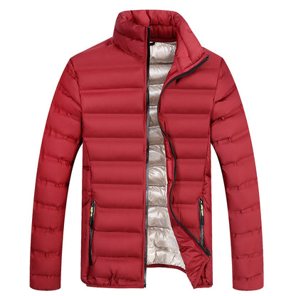 Korean Style Stand-up Collar Cotton-padded Coat Thickened Keep Warm And Handsome Cotton-padded Jacket