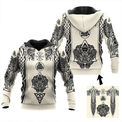 Spring And Autumn Fashion 3D Sweater Viking Warrior Printing