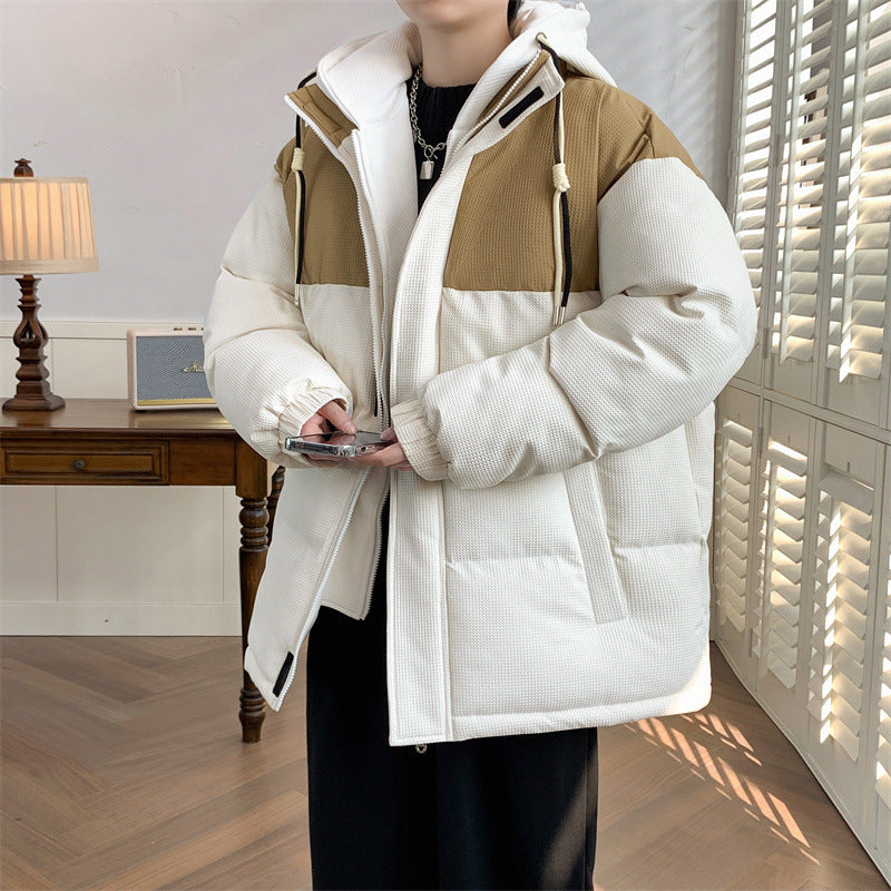 Down Cotton-padded Coat For Men Winter Warm Quilted Jacket