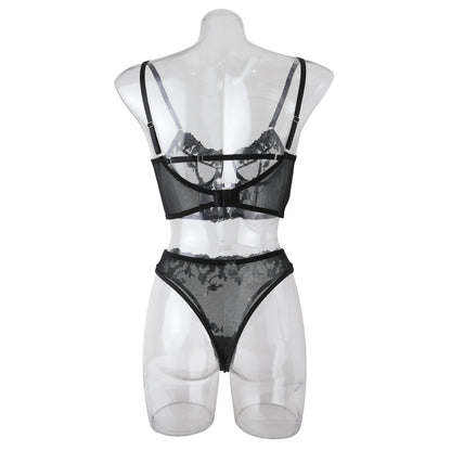 Embroidered Steel Ring Fishbone Bra Underwear Vest Style