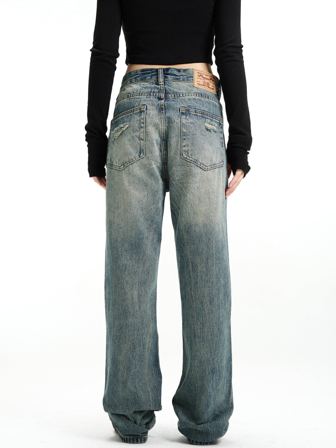 Loose Straight American Retro Jeans