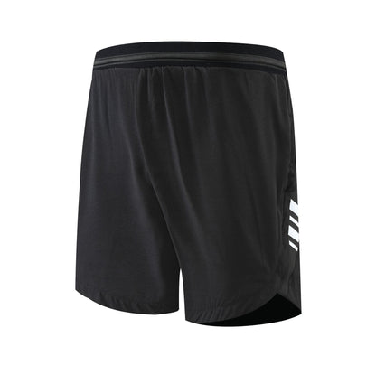 Men's Quick-drying Breathable Safety Fake Two-piece Double-layer Sports Shorts