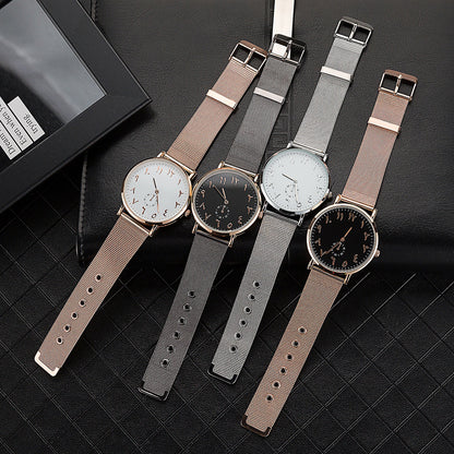 Unisex Simple Waterproof Alloy Belt Fashion Watch