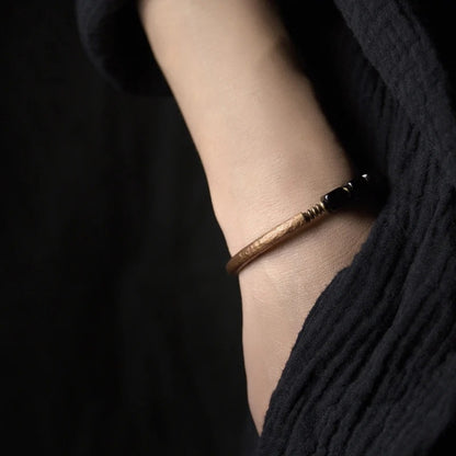 Women's Fashion Cube Obsidian Bracelet