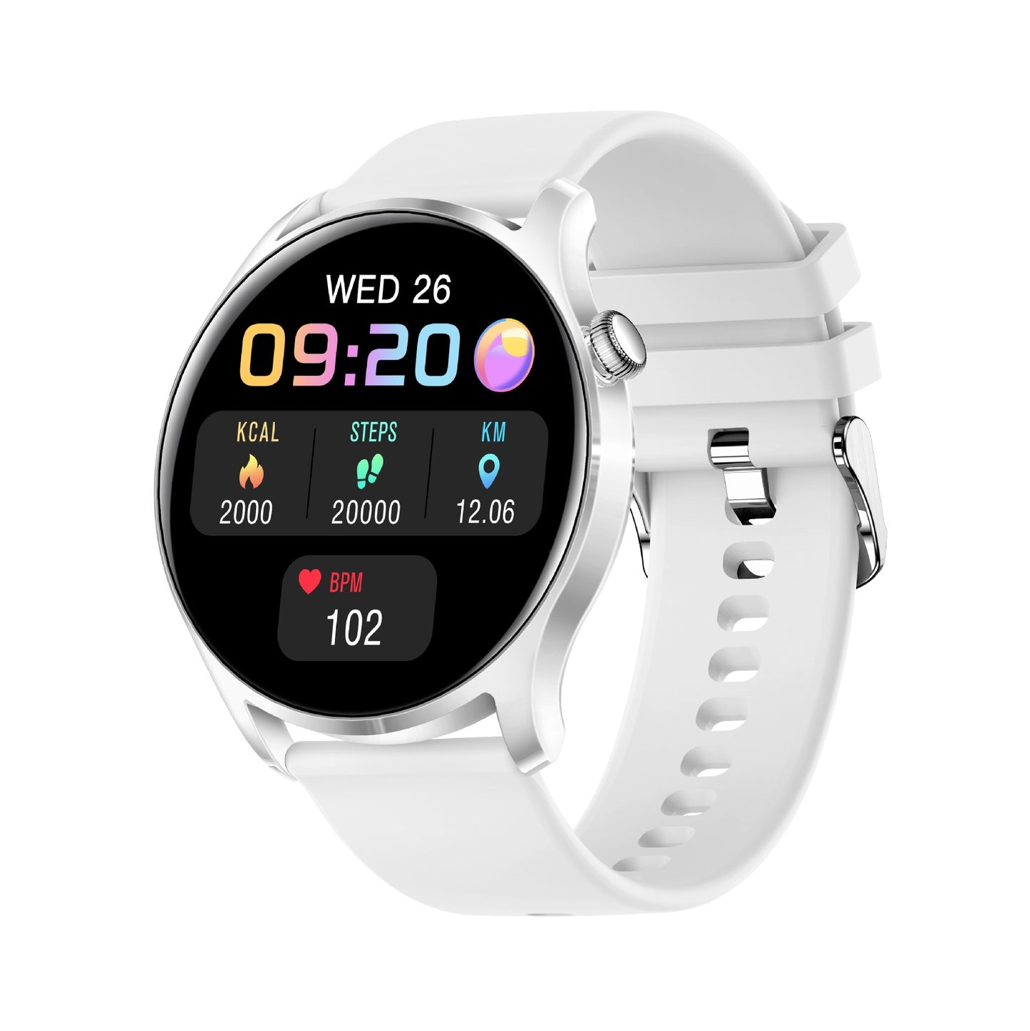 Smart Full Touch Multi-function Heart Rate Blood Pressure Monitoring Information Reminder Sports Bluetooth Watch