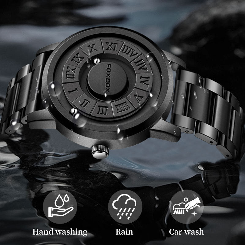 Lige Cool Magnetic Suspension Watch Men's Black Technology Creative Personality