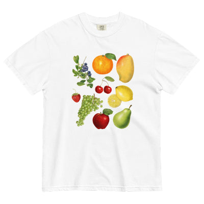 European And American Fruit Digital Printing Casual Round Neck Short Sleeves