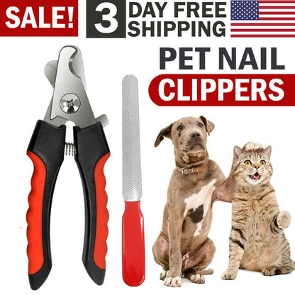 Dog Nail Clippers Nail Trimmer With Safety Guard Razor  Pet Grooming