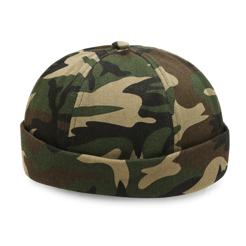 Skullcap Summer Hat Men's Autumn Brimless Cotton-padded Cap