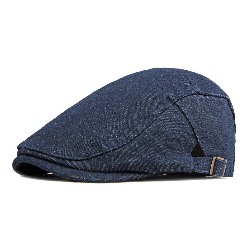 Simple Light Board Washed Denim Hat Men And Women All-match Retro Peaked Cap