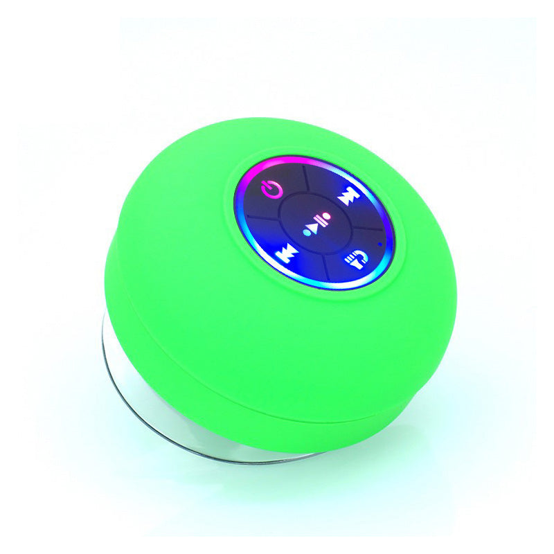 Big Suction Cup Waterproof Bluetooth Speaker LED Light Emitting