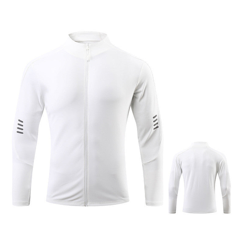 Fitness Sports Leisure Slim-fit Light Board Long-sleeve Zipper T-shirt