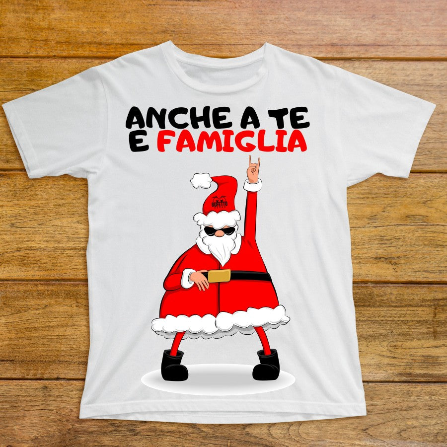 European And American Santa Claus Digital Printing Casual Round Neck T-shirt