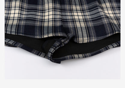 American Plaid A-line Skirt For Women