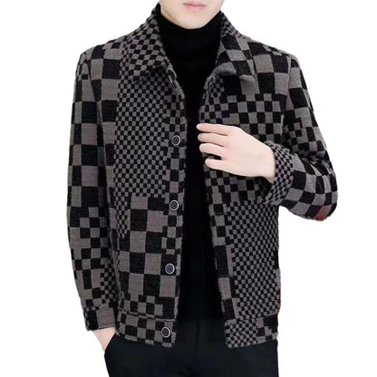 Men's Thick Short Woolen Coat