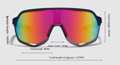 Men's And Women's Outdoor Sports One-piece Sunglasses