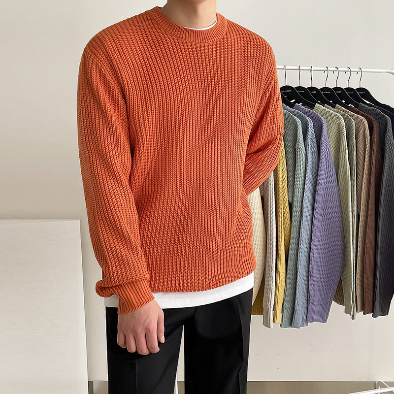 Pullover Crew Neck Casual Warm Sweater