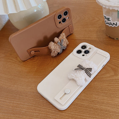 Cute Cartoon Plush Bear Mobile Phone Case