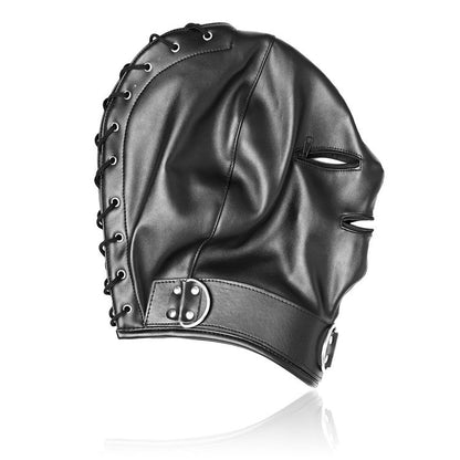 Black Leather Hood Leather Mask