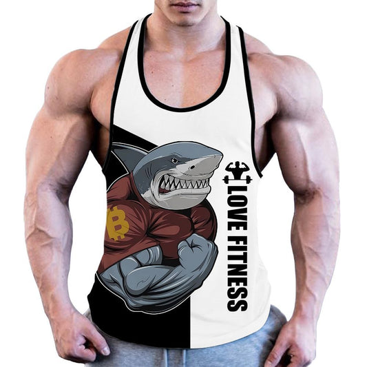 Summer Trendy Casual Men's 3D Digital Printing Vest