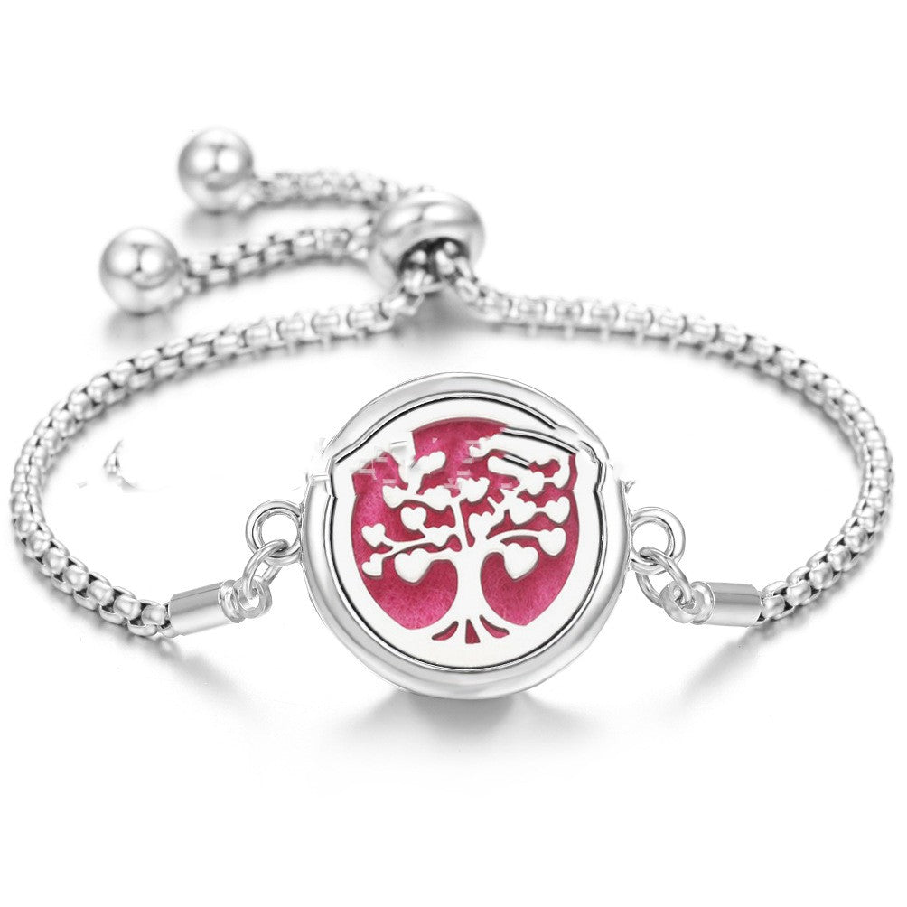 Lucky Tree Aromatherapy Oil Bracelet Stainless Steel