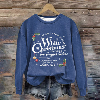 Autumn Winter New Pullover Digital Printing Women's Christmas Street Trend Round Neck Top