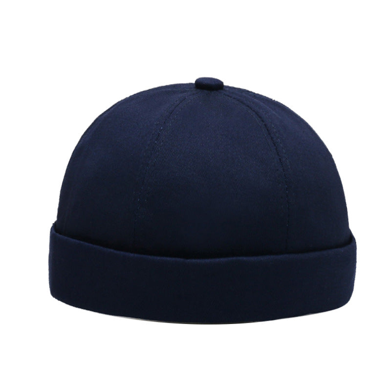 Skullcap Summer Hat Men's Autumn Brimless Cotton-padded Cap