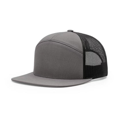 Flat Brim Baseball Cap Seven Pieces Mesh Cap Breathable Sun-proof