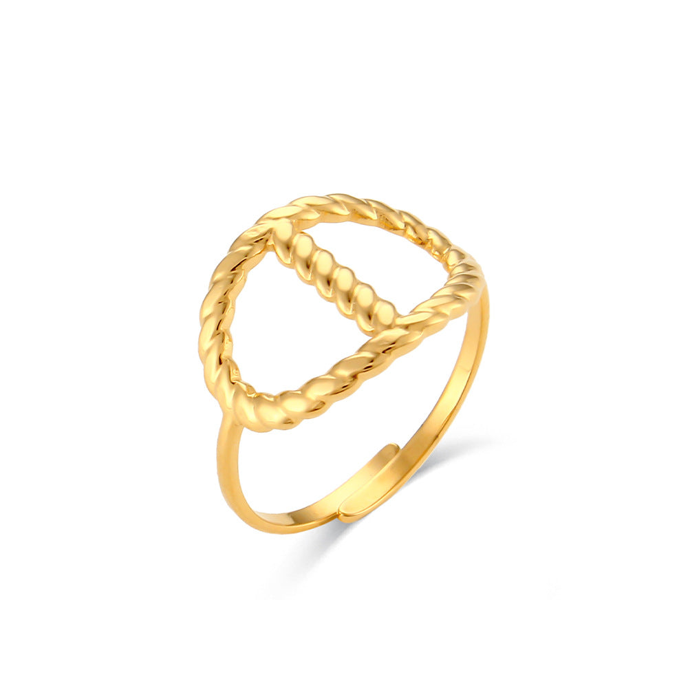 European And American Gold Ring Ornament