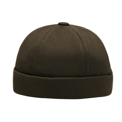 Skullcap Summer Hat Men's Autumn Brimless Cotton-padded Cap