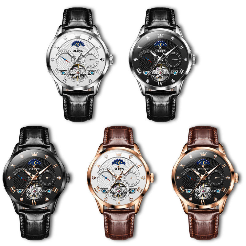 Multifunctional Luminous Hollow Flywheel Automatic Mechanical Watch